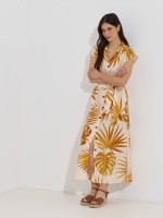 Vestido camiseiro estampado