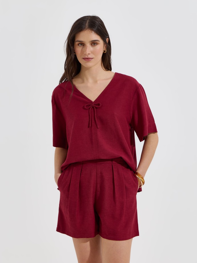 Blusa com la�o
