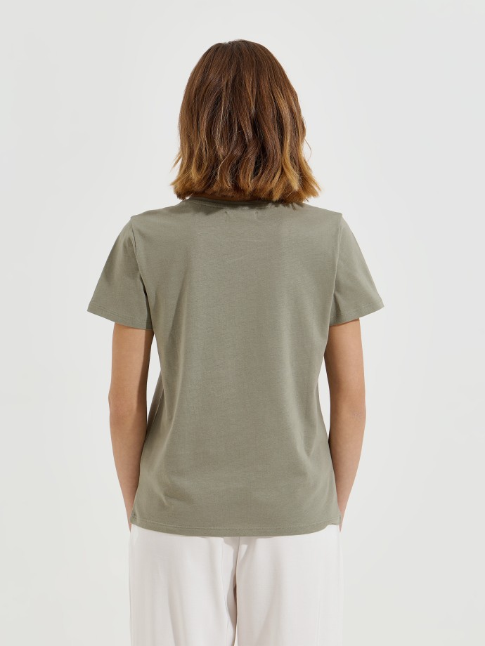 T-shirt com estampado frontal