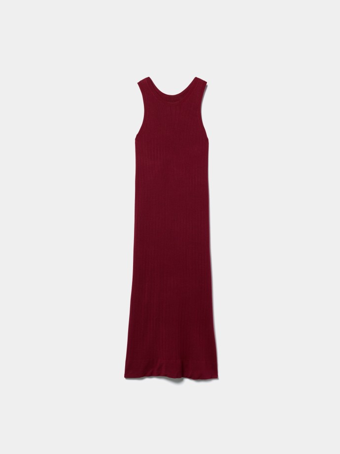 Vestido comprido de malha