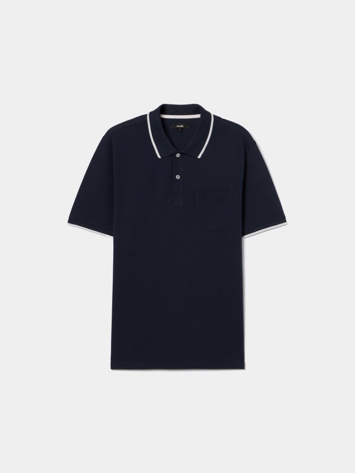 Polo com bolso no peito