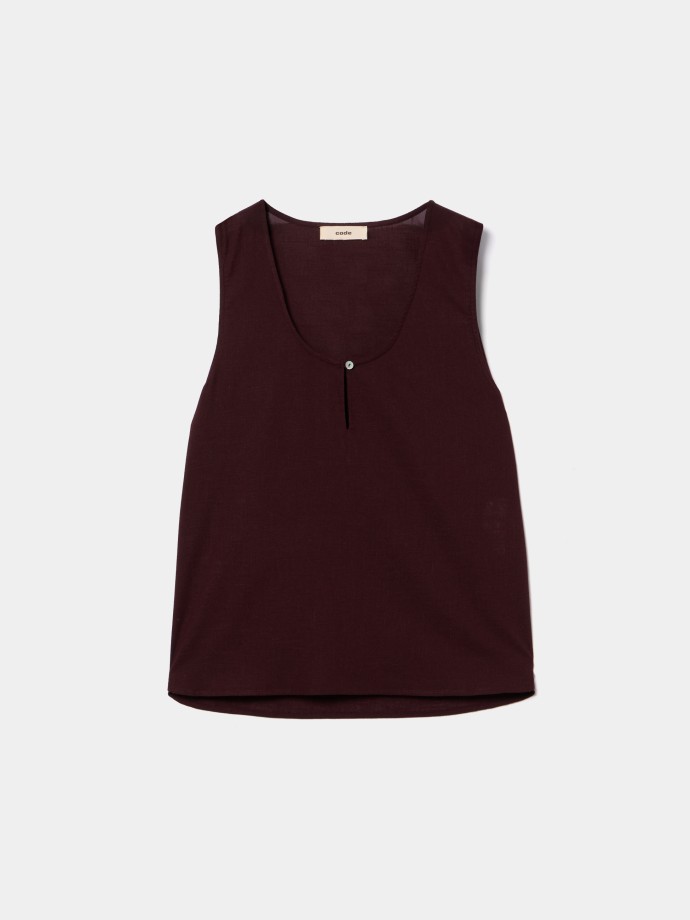 Blusa sem mangas