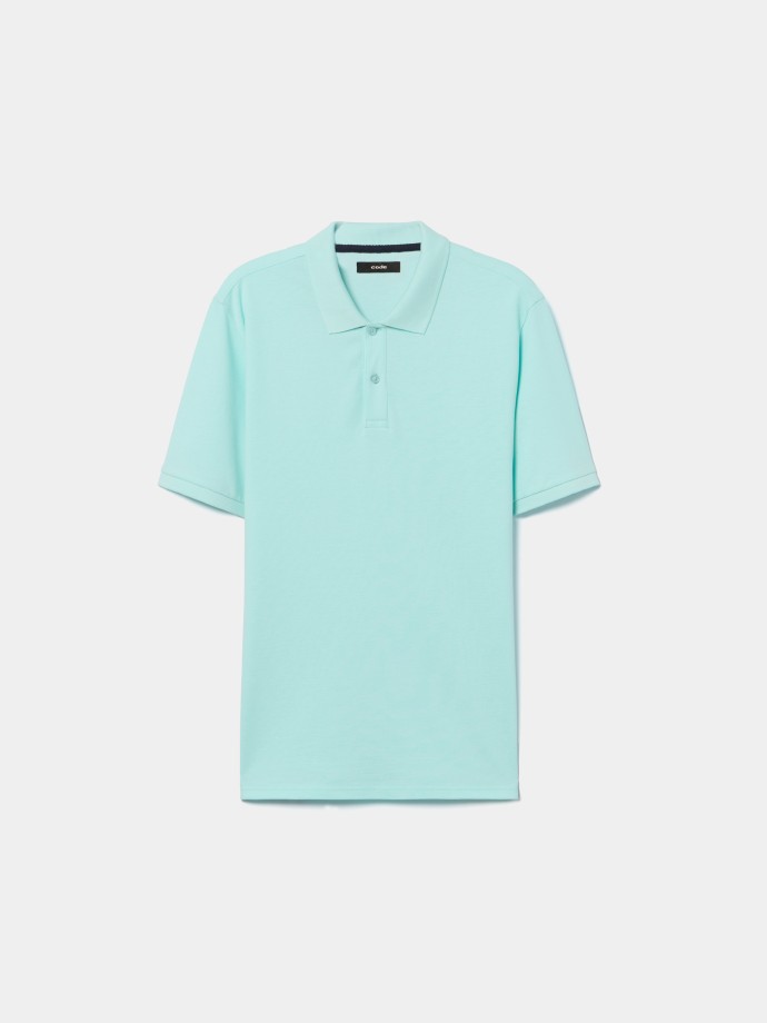Polo b�sico em malha piquet