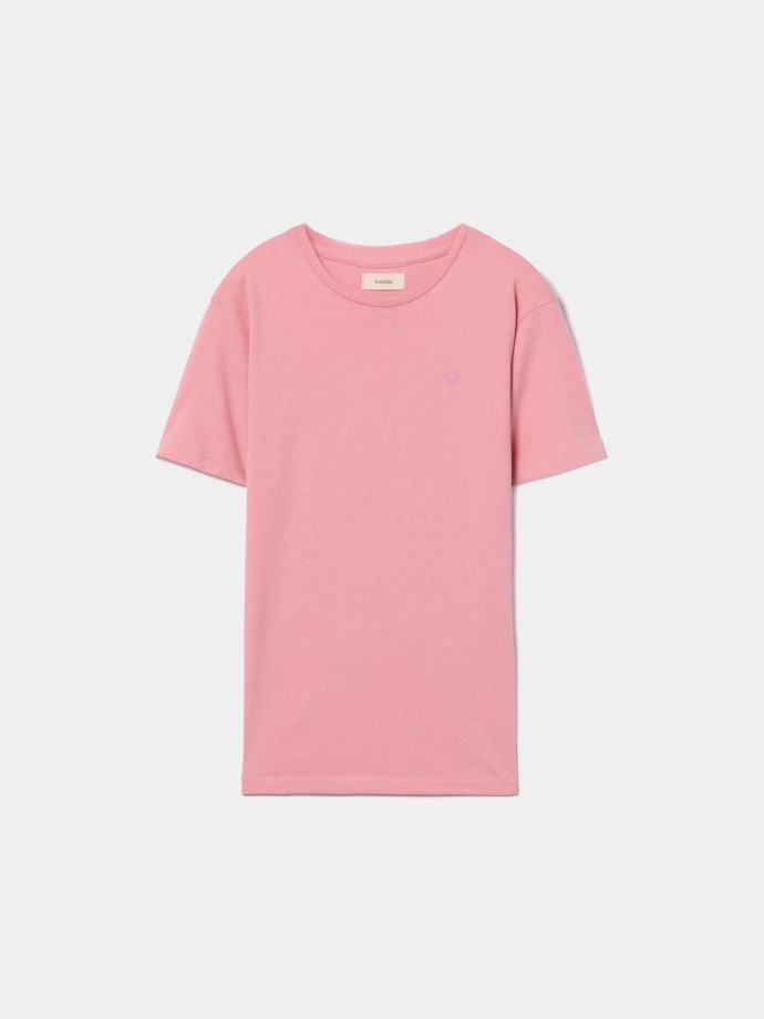 T-shirt com flor estampada T-shirt com flor estampada