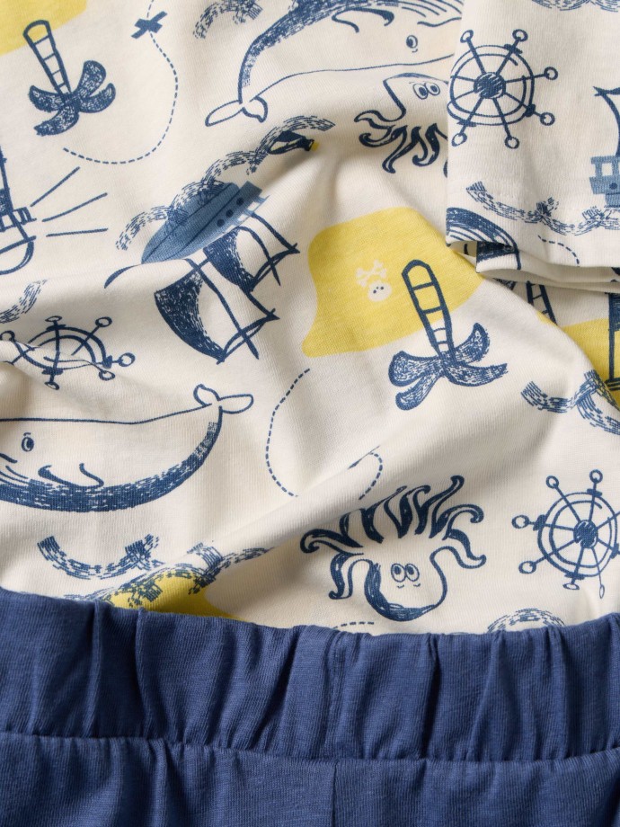 Pijama curto estampado