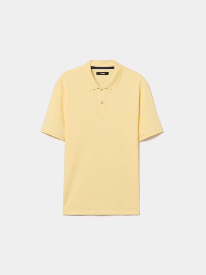 Polo b�sico em malha piquet