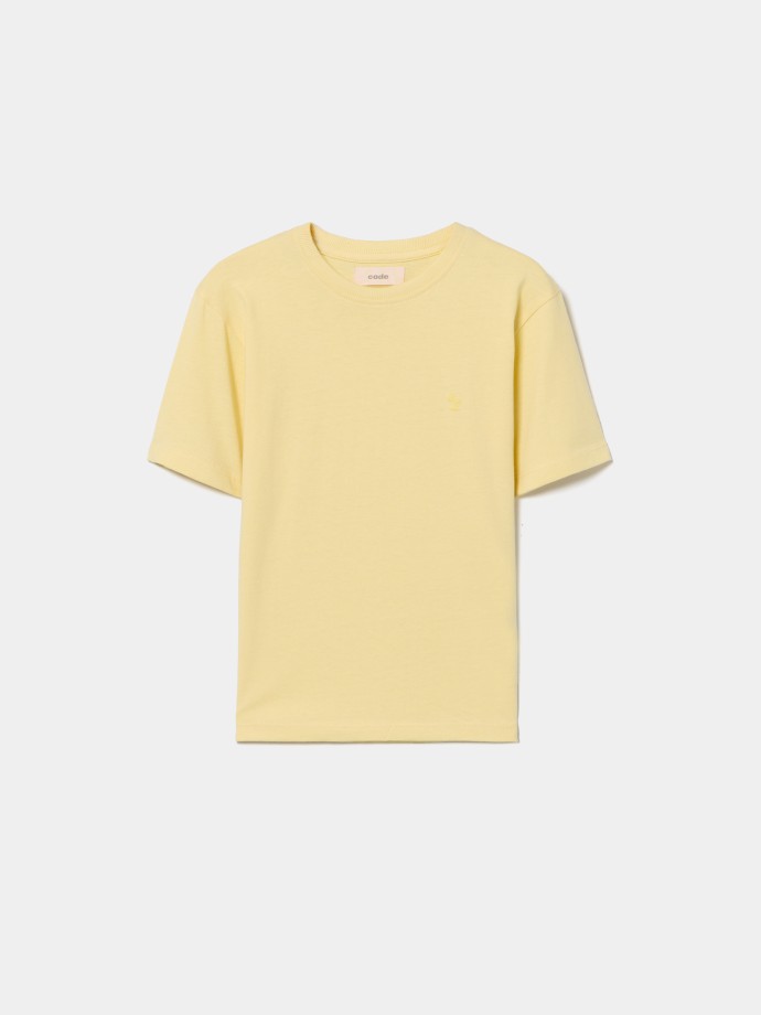 T-shirt com pormenor estampado