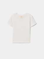 T-shirt com flor estampada