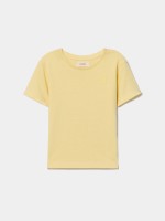 T-shirt com flor estampada