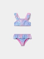 Biqu�ni brilhante com folhos
