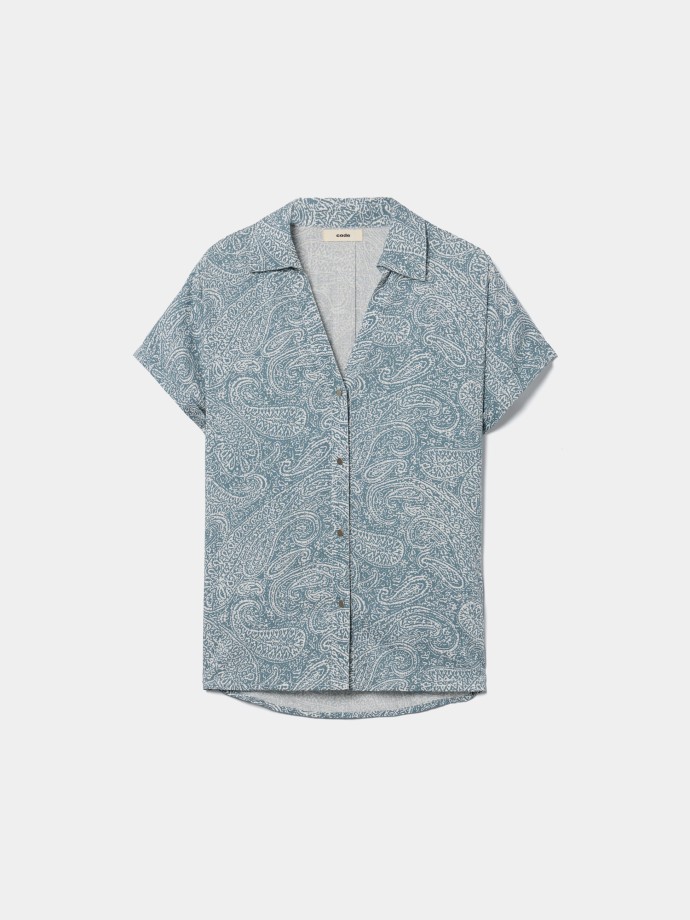 Blusa com estampado paisley