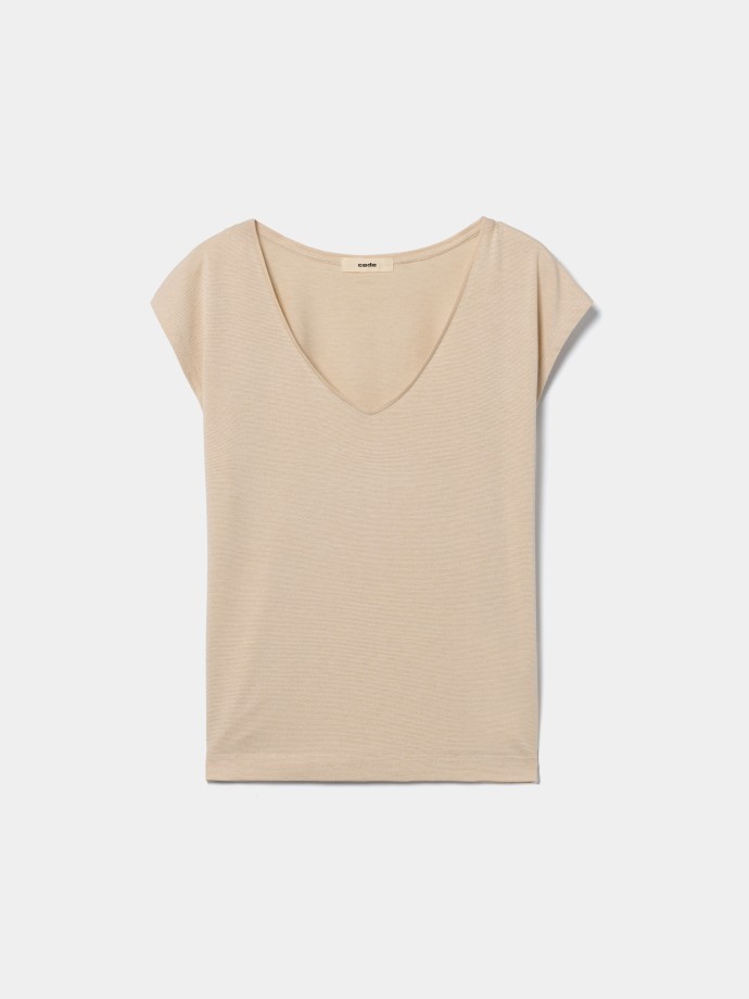 Tank top com decote em V