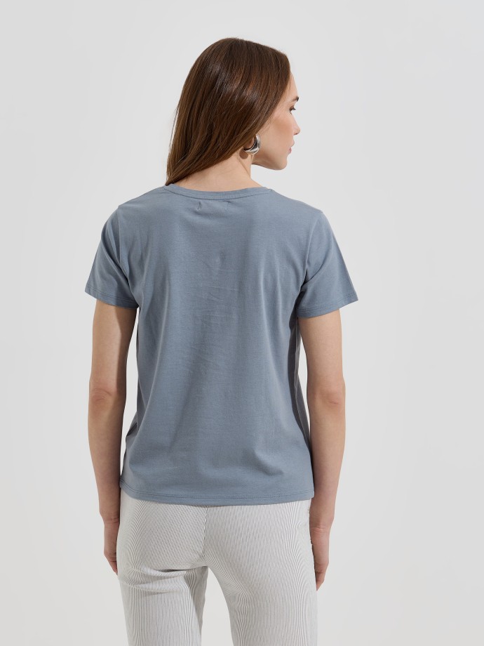 T-shirt com estampado frontal