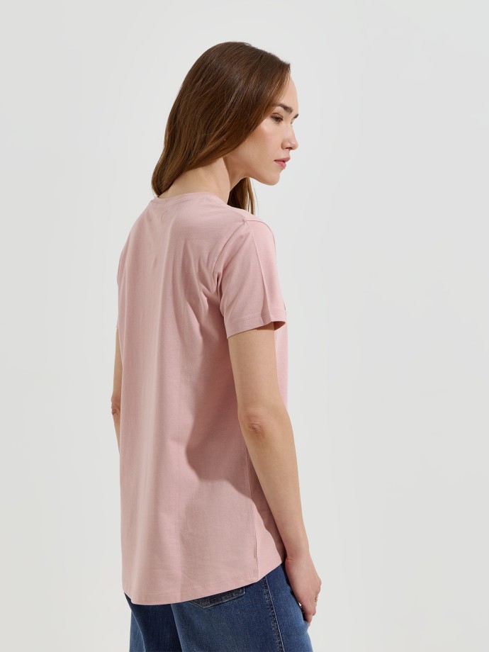 T-shirt com estampado frontal