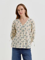 Blusa estampada com flores