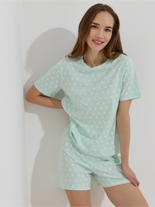 Pijama estampado com flores Pijama estampado com flores