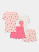 Conjunto de pijama com 4 peças Conjunto de pijama com 4 peças