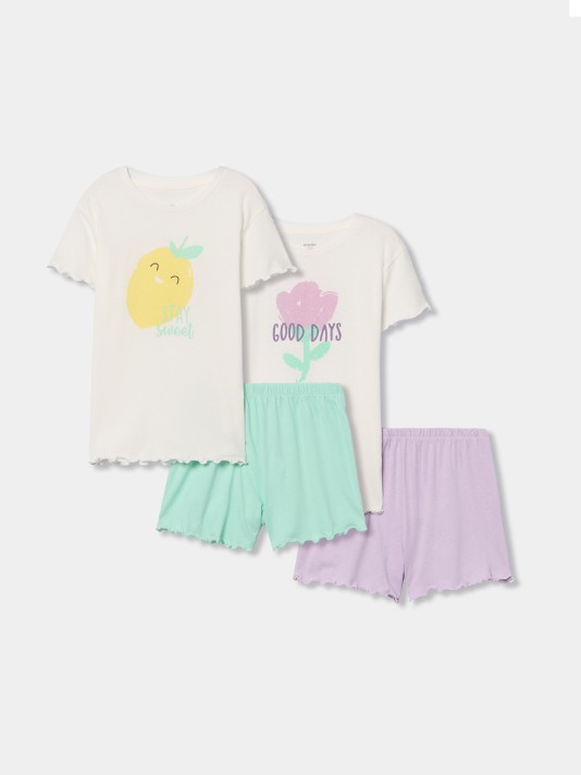 Pack de pijama com 4 peças Pack de pijama com 4 peças