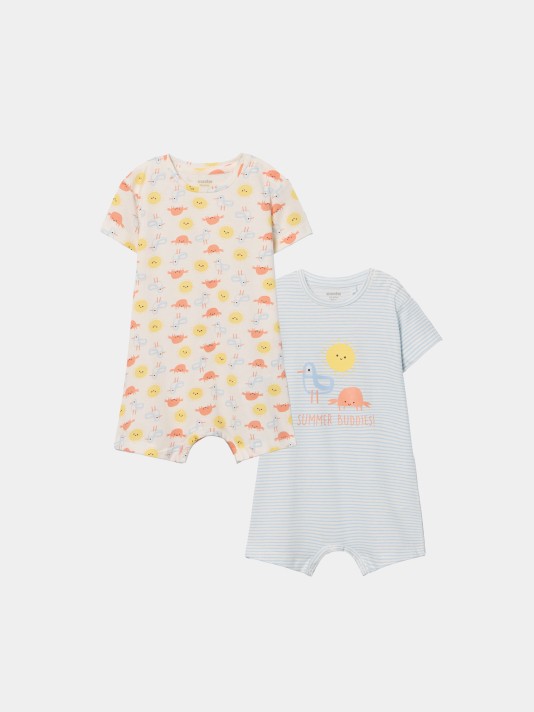 Pack 2 macac�es curtos estampados
