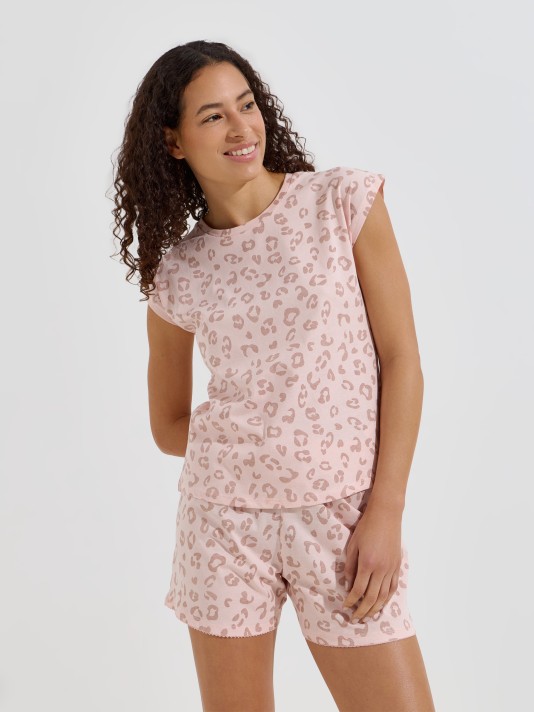 Pijama curto estampado