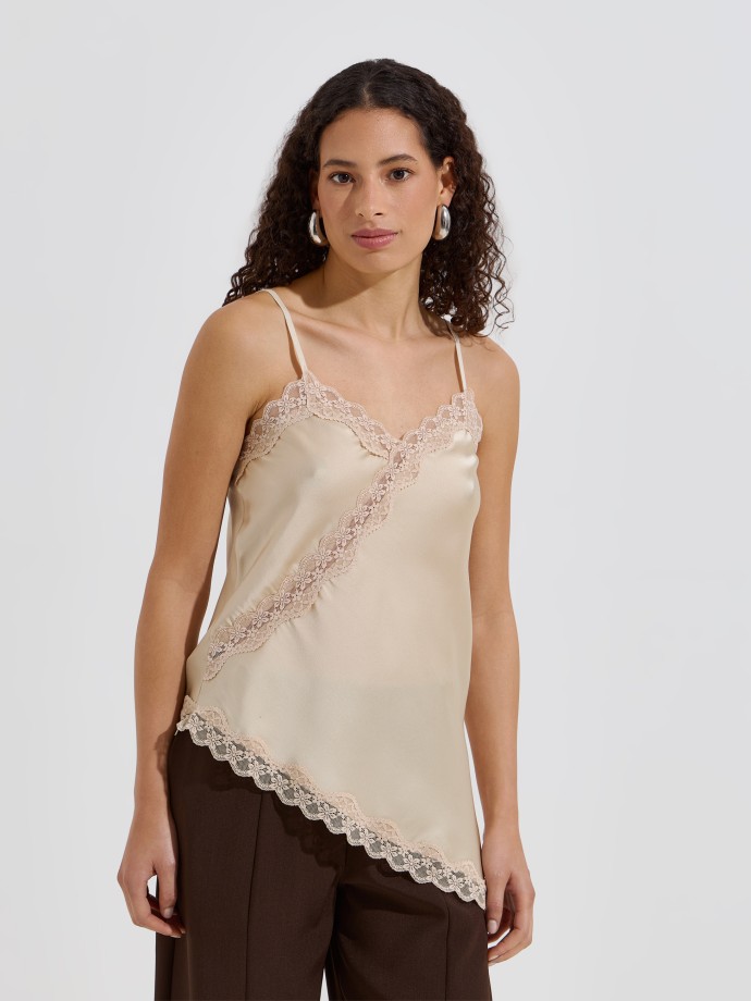 Top estilo lingerie