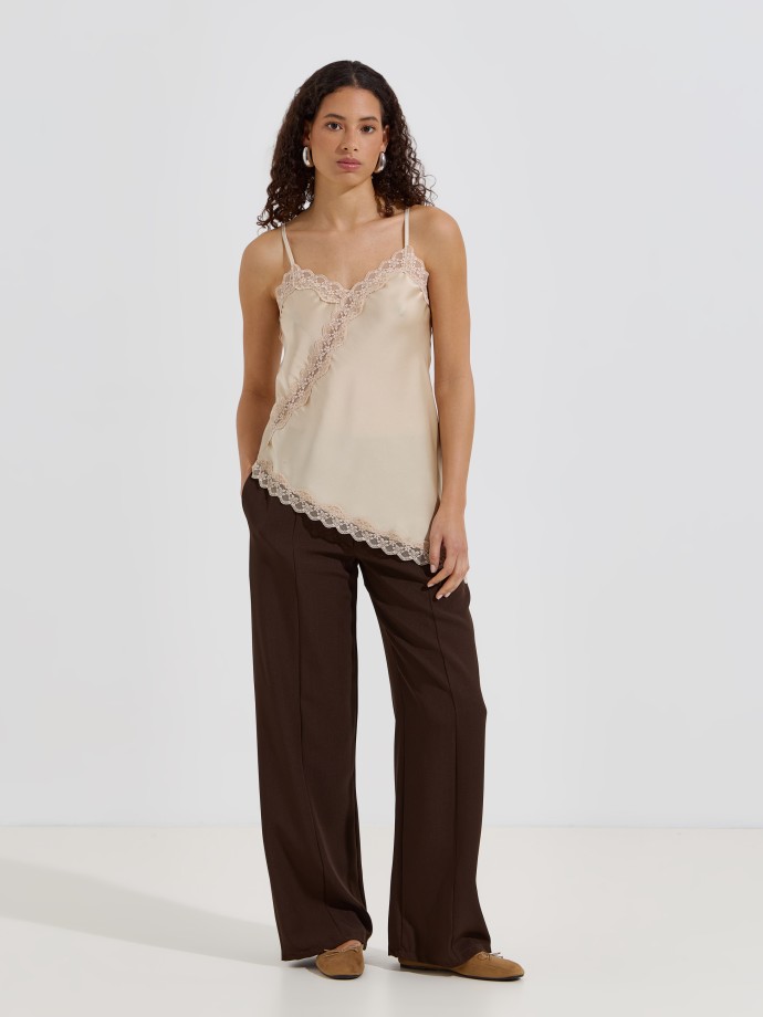 Top estilo lingerie