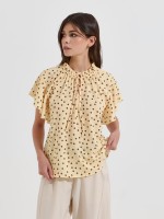 Blusa com estampado de bolas