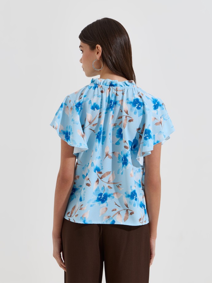 Blusa estampada com flores