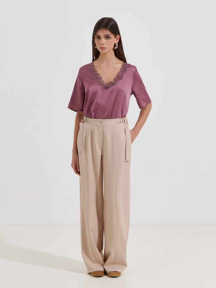 Blusa com renda