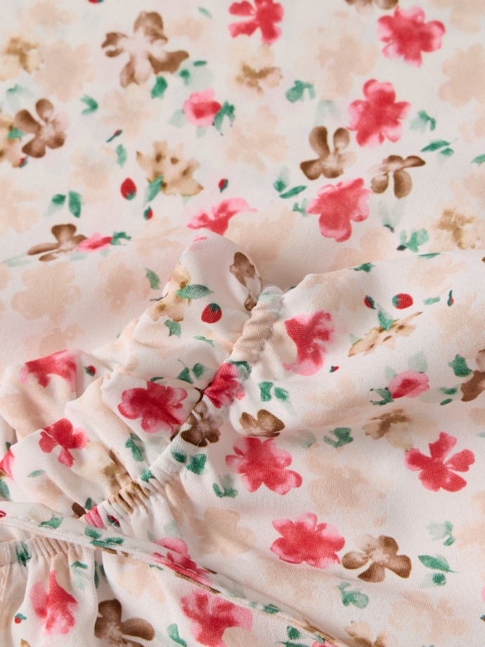 Blusa com estampado de flores