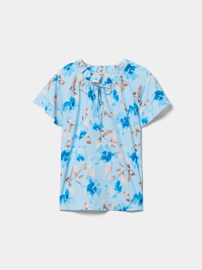 Blusa estampada com flores