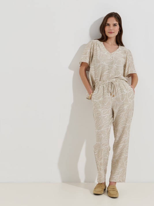 Cal�as flu�das estampadas