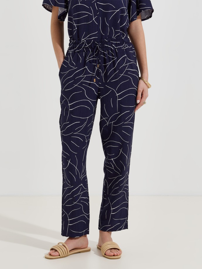 Cal�as flu�das estampadas