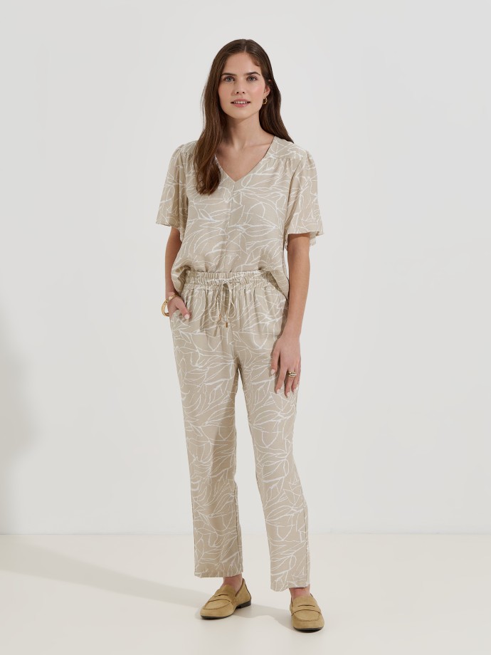 Cal�as flu�das estampadas