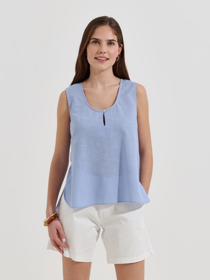 Blusa sem mangas