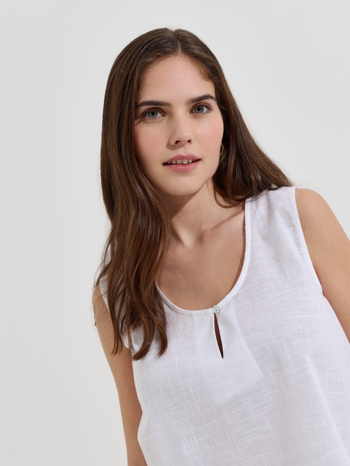 Blusa sem mangas