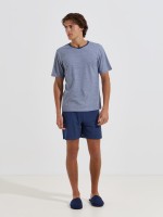 Pijama curto em algodão Pijama curto em algodão