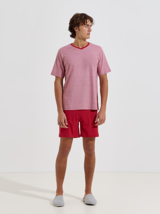 Pijama curto em algodão Pijama curto em algodão