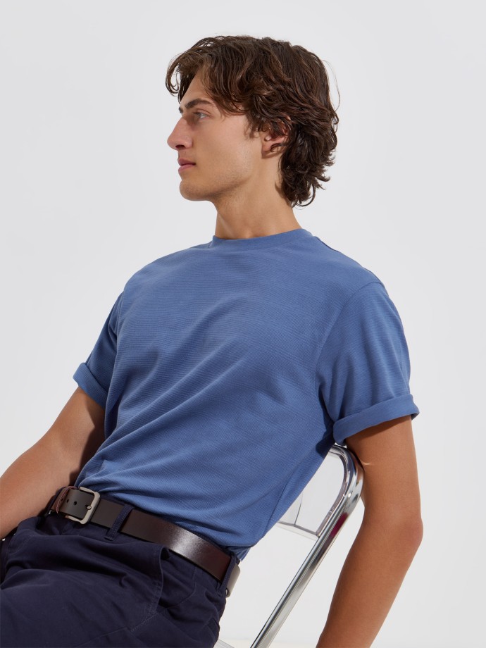 T-shirt com textura