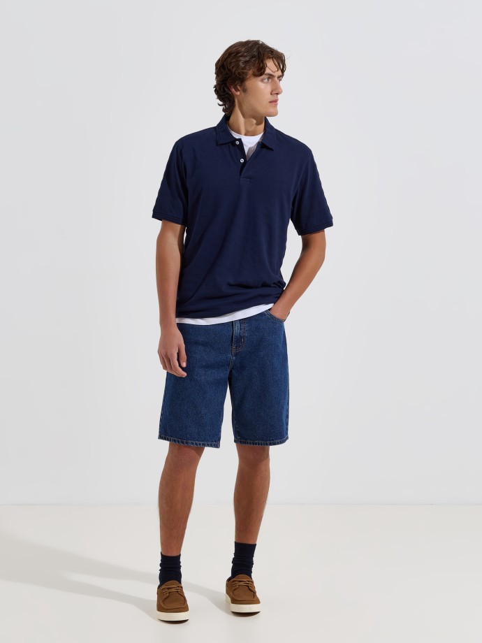 Polo com textura