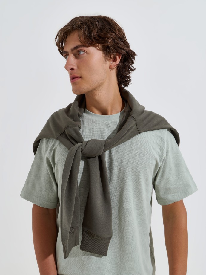 T-shirt com textura