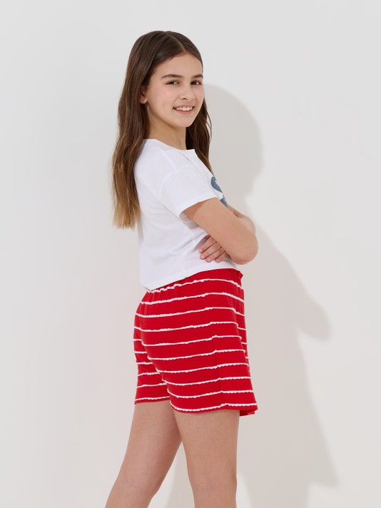 Conjunto t-shirt e saia-calção Conjunto t-shirt e saia-calção