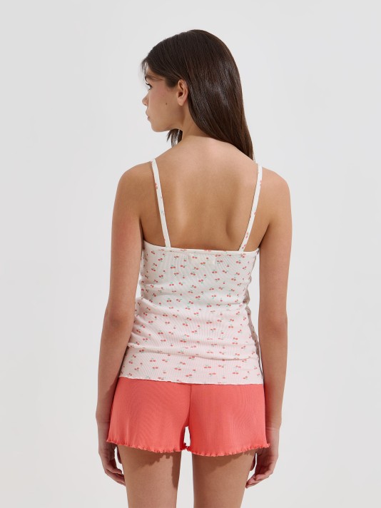 Top de pijama estampado Top de pijama estampado