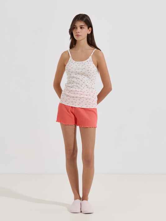 Top de pijama estampado