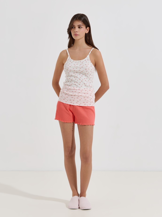 Top de pijama estampado