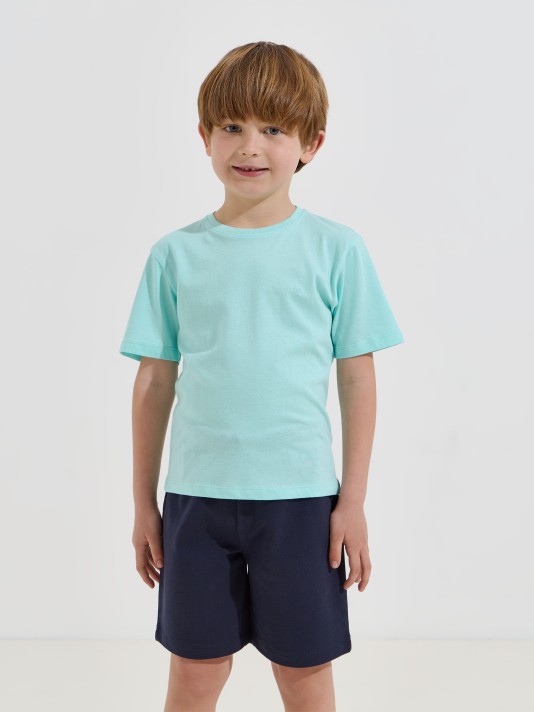 T-shirt b�sica em algod�o