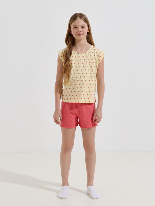 Pijama curto estampado