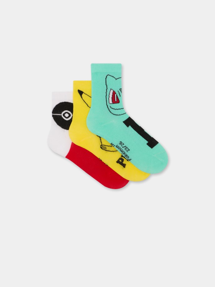 Pack 3 meias 'Pok�mon'