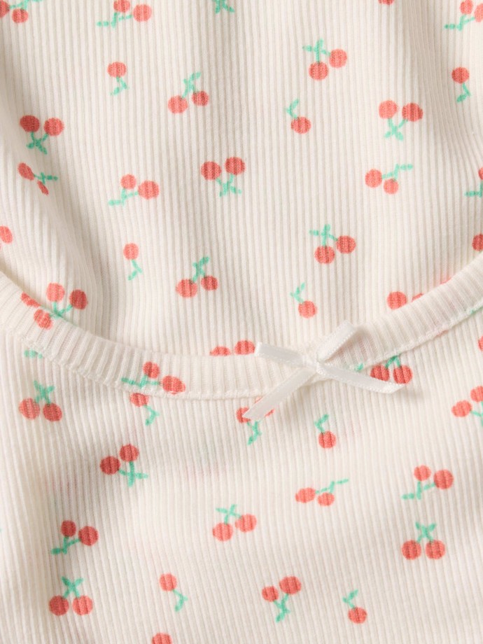 Top de pijama estampado