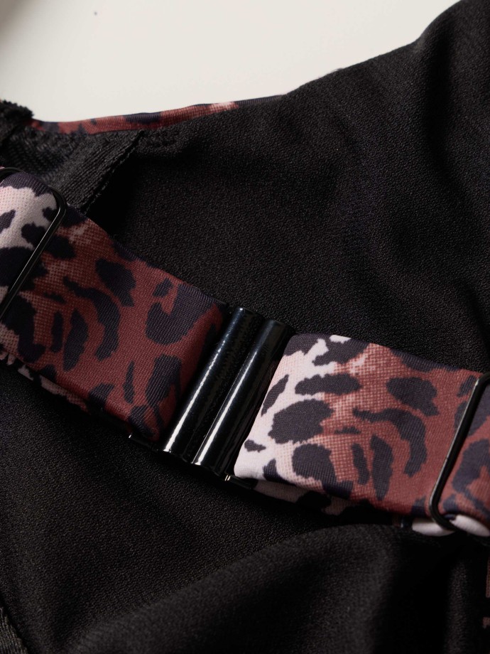 Top de biqu�ni estampado